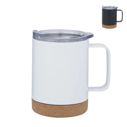 12Oz Stainless Steel Tumbler With Cork Bottom