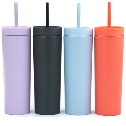 16Oz Tumblers With Lids And Straws