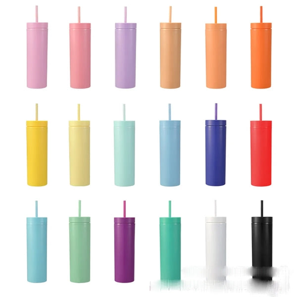 16Oz Tumblers With Lids And Straws