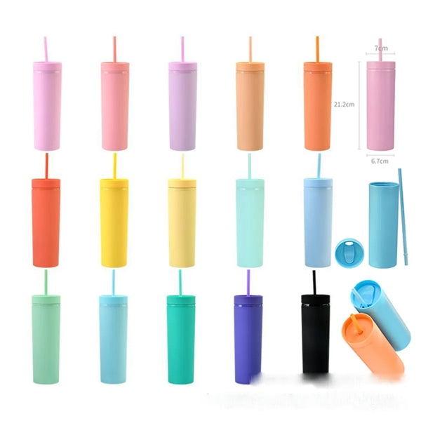 16Oz Tumblers With Lids And Straws