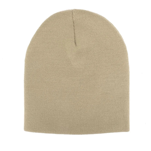 EMBROIDERED KNIT HAT  (8.5" x 8.5")