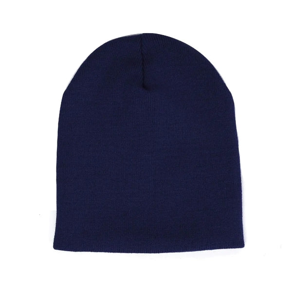 EMBROIDERED KNIT HAT  (8.5" x 8.5")