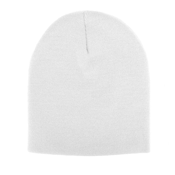 EMBROIDERED KNIT HAT  (8.5" x 8.5")