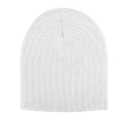 EMBROIDERED KNIT HAT  (8.5" x 8.5")