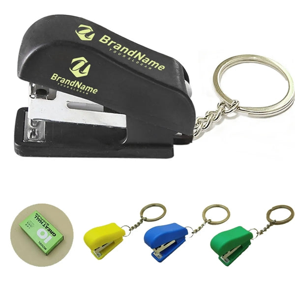 Mini Cute Stapler with Keychain