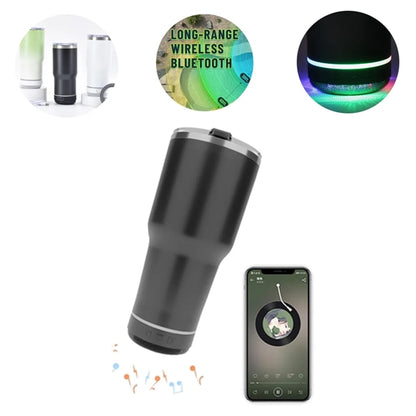 30Oz Stainless Steel Tumbler With Bluetooth Speaker