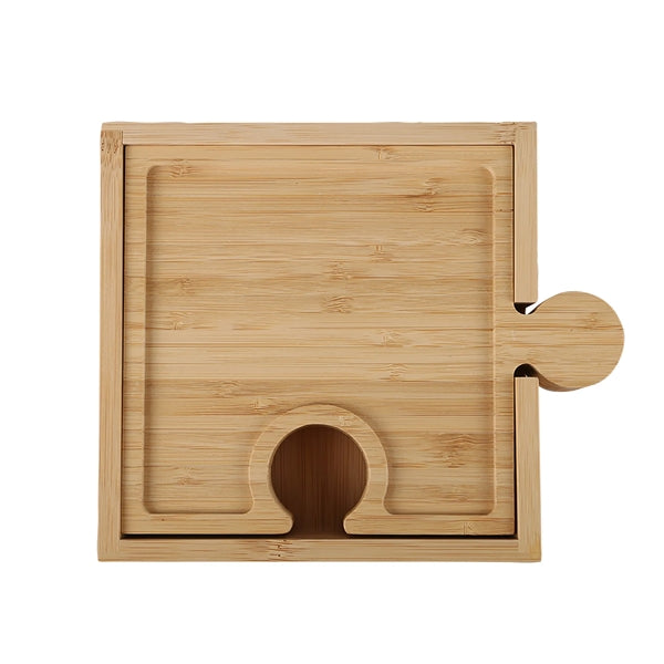Bamboo 6-in1 Puzzle Cheese Board Set