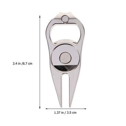 Golf Divot Fixer With Opener
