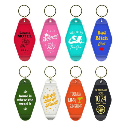 Custom Motel Keychain
