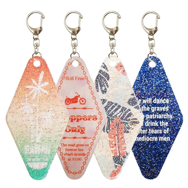Acrylic Motel Keychain