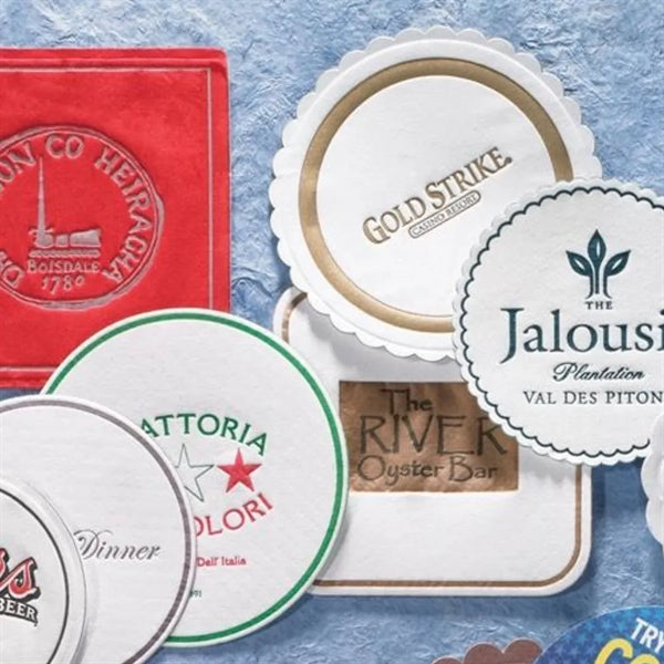 5-Ply Wax-Backed Tissue Cocktail Coaster