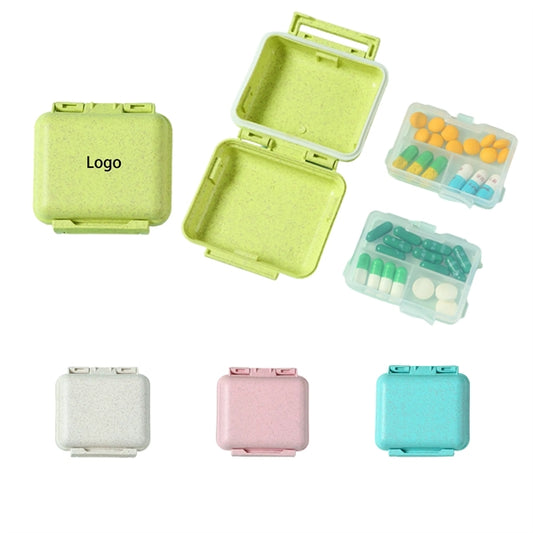 6-Compartment Portable One-Week Pill Box