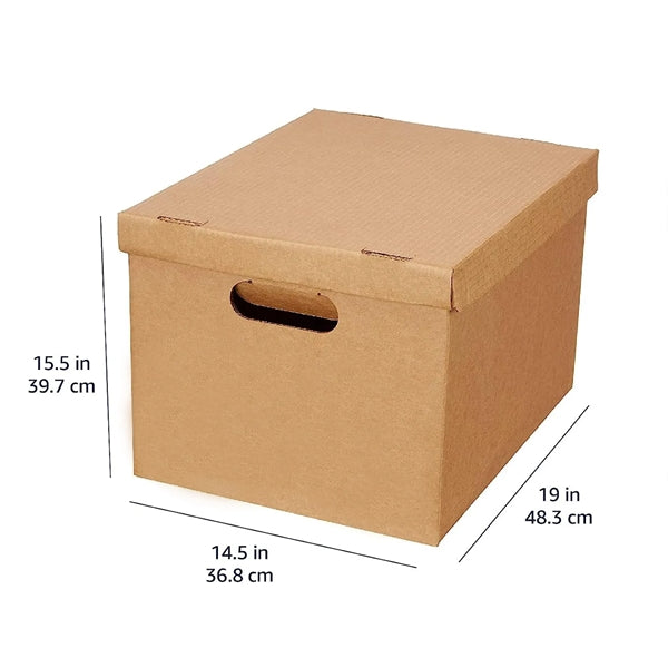 19" Corrugated Folding Carton With Buckle And Lid