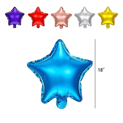18" Star Aluminum Film Decorative Balloon
