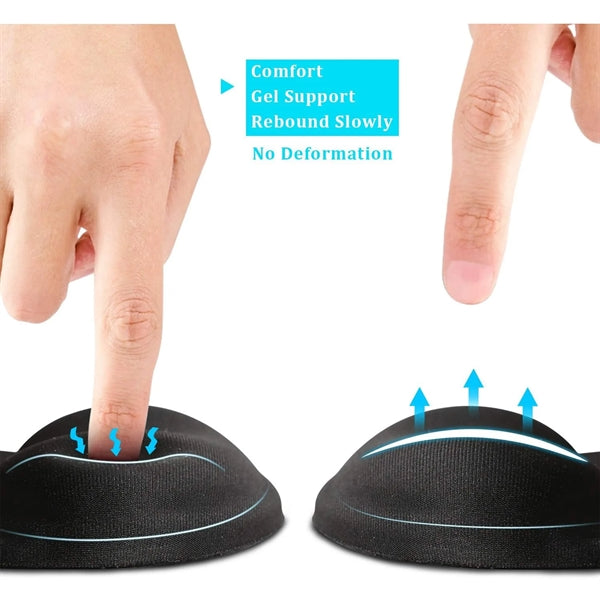 Silicone Foot Styling Non-Slip Mouse Pad With Wrist Support