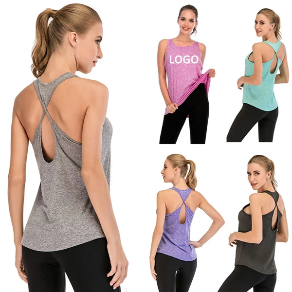 Woman Sport Fitness Cross Shirt
