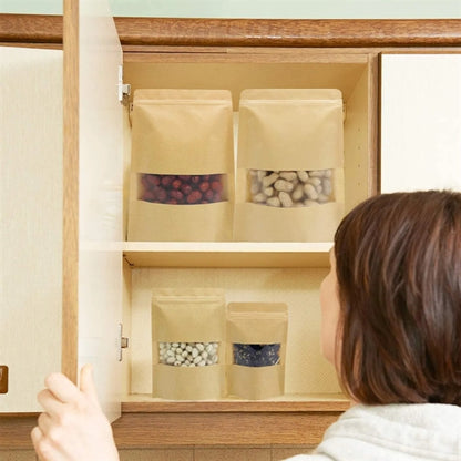 7.8"X11.8"Kraft Paper Ziplock Bag