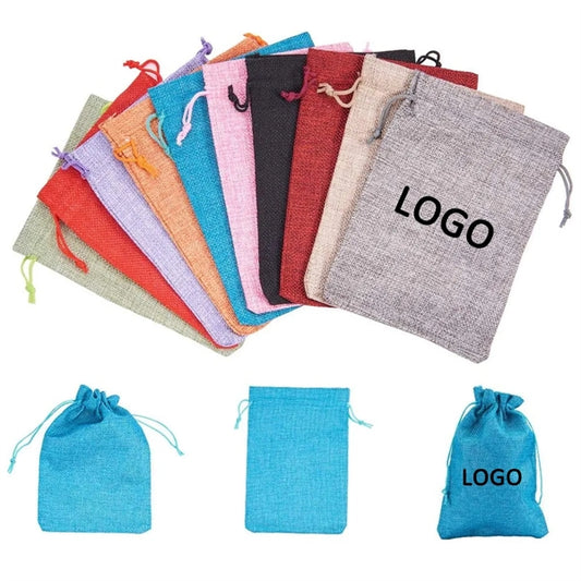 Burlap Drawstring Gift Bag