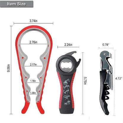 5 Pack Bottle Jar Opener set For Weak Hands