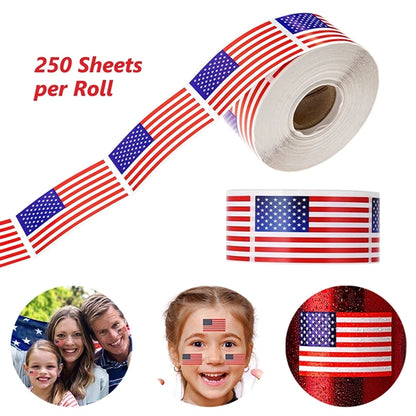 American Flag Stickers