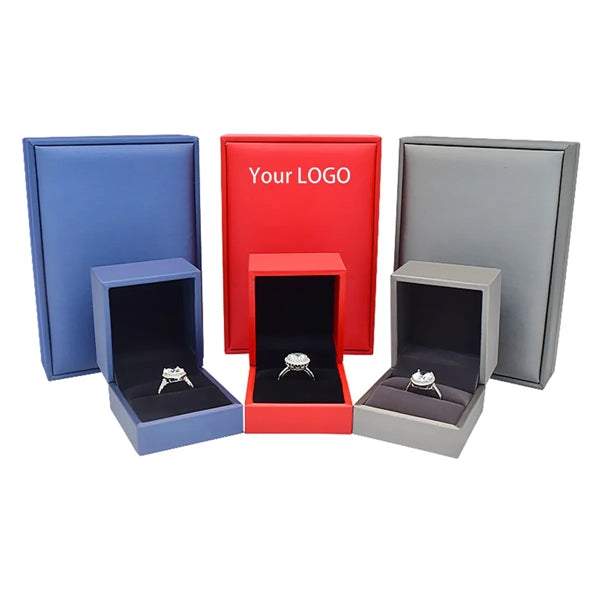 PU Leather Ring Display Holder