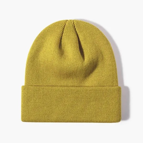 100% Acrylic Cuffed Knitted Beanie With Custom Logo