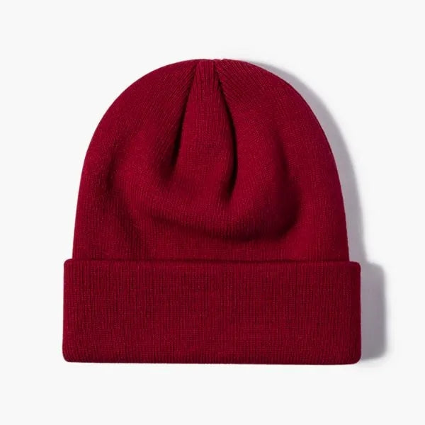 100% Acrylic Cuffed Knitted Beanie With Custom Logo