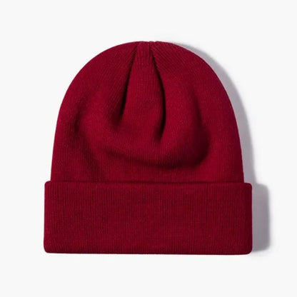 100% Acrylic Cuffed Knitted Beanie With Custom Logo
