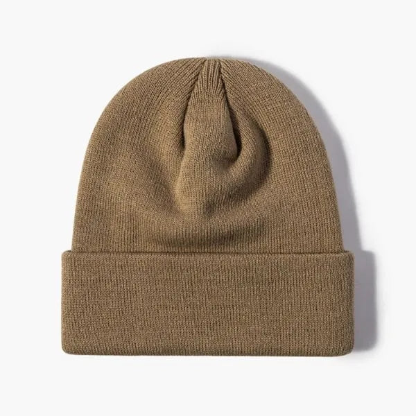 100% Acrylic Cuffed Knitted Beanie With Custom Logo