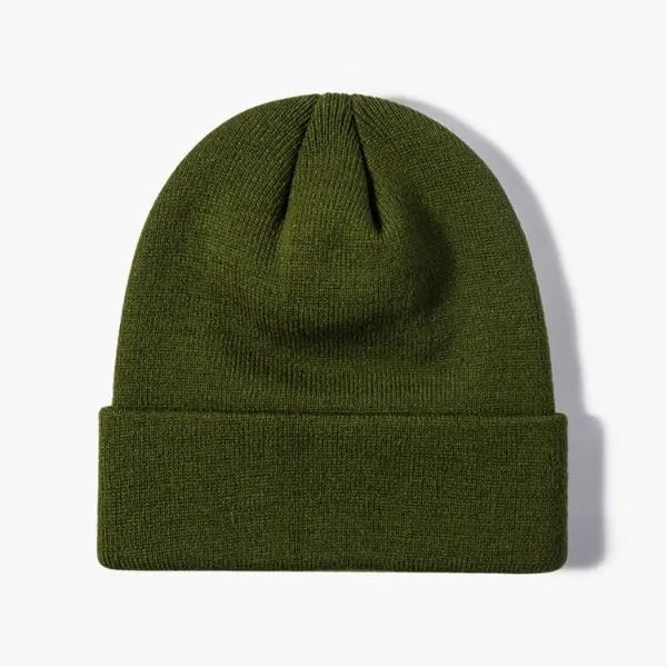 100% Acrylic Cuffed Knitted Beanie With Custom Logo