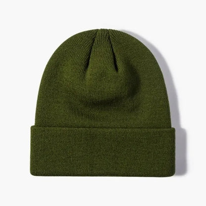 100% Acrylic Cuffed Knitted Beanie With Custom Logo