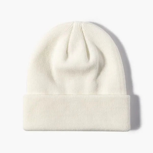 100% Acrylic Cuffed Knitted Beanie With Custom Logo