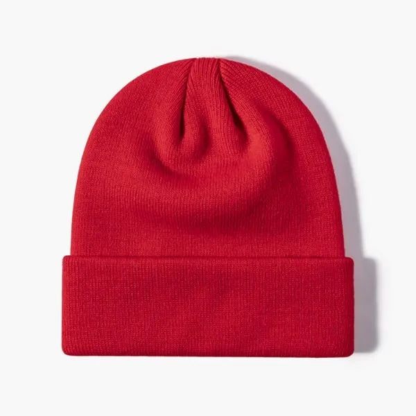 100% Acrylic Cuffed Knitted Beanie With Custom Logo
