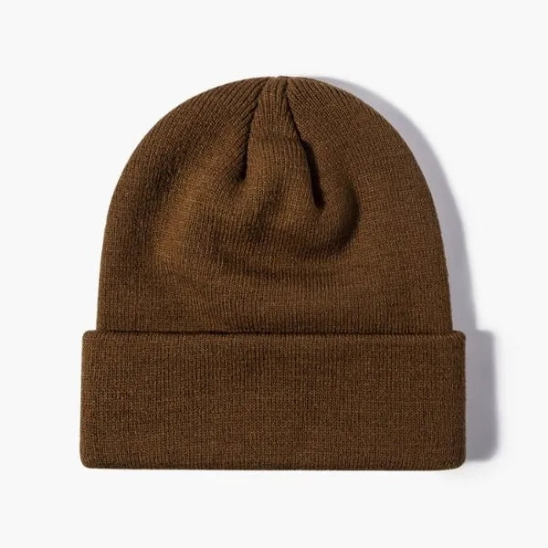 100% Acrylic Cuffed Knitted Beanie With Custom Logo