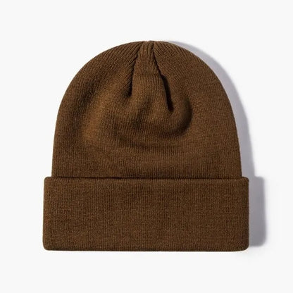 100% Acrylic Cuffed Knitted Beanie With Custom Logo