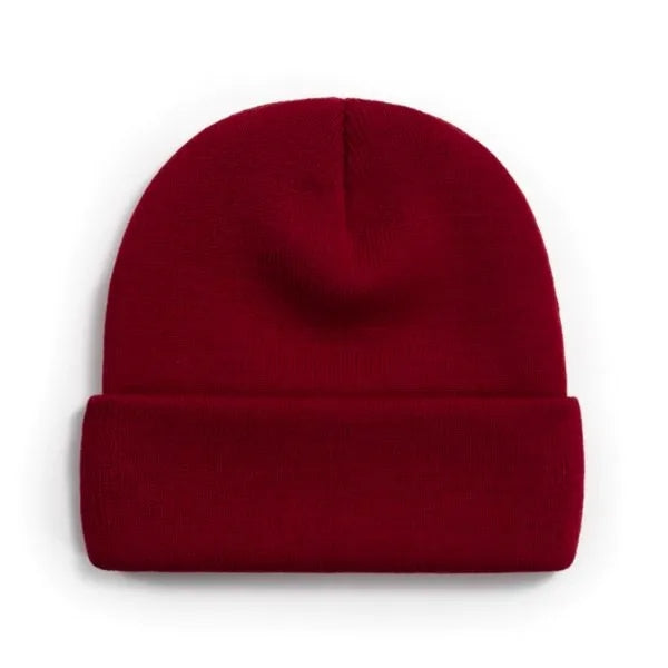 100% Acrylic Cuffed Knitted Beanie With Custom Logo