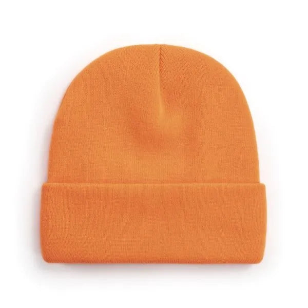 100% Acrylic Cuffed Knitted Beanie With Custom Logo