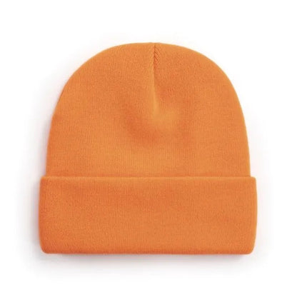 100% Acrylic Cuffed Knitted Beanie With Custom Logo