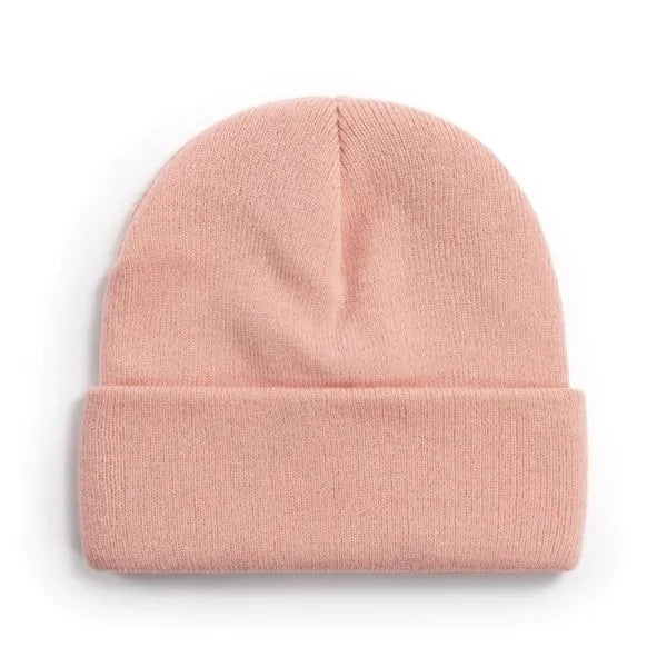 100% Acrylic Cuffed Knitted Beanie With Custom Logo
