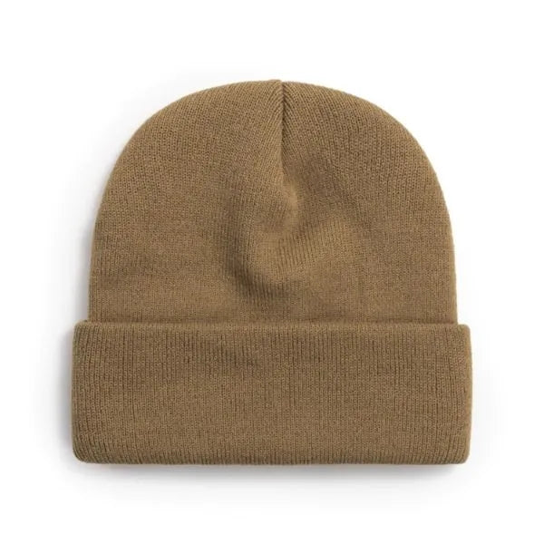 100% Acrylic Cuffed Knitted Beanie With Custom Logo