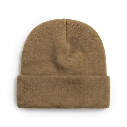 100% Acrylic Cuffed Knitted Beanie With Custom Logo