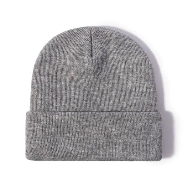 100% Acrylic Cuffed Knitted Beanie With Custom Logo