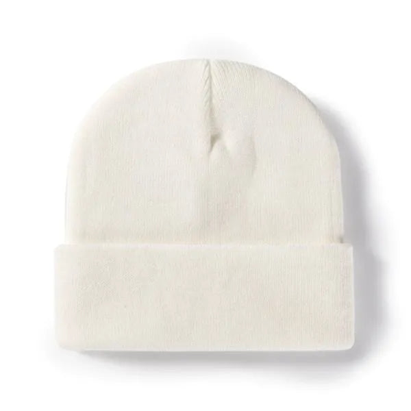 100% Acrylic Cuffed Knitted Beanie With Custom Logo