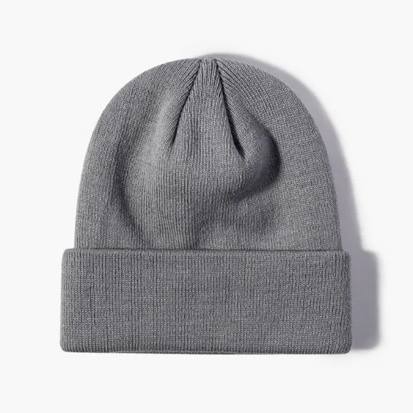 100% Acrylic Cuffed Knitted Beanie With Custom Logo