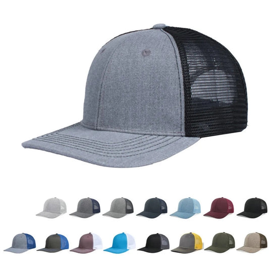 2 Colors Trucker Cap Baseball Hat Mountain Fishing Sun Shade