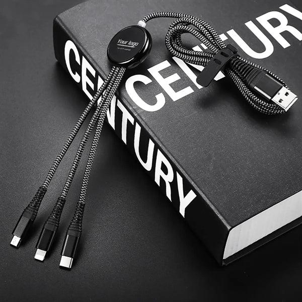 Promotional Business 3-in-1 Luminous Charging Cable Gift