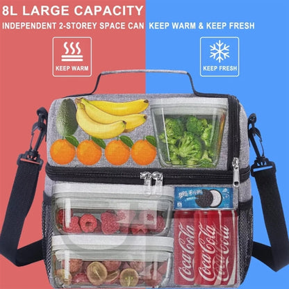 Portable Double Layer Insulated Cooler Bag