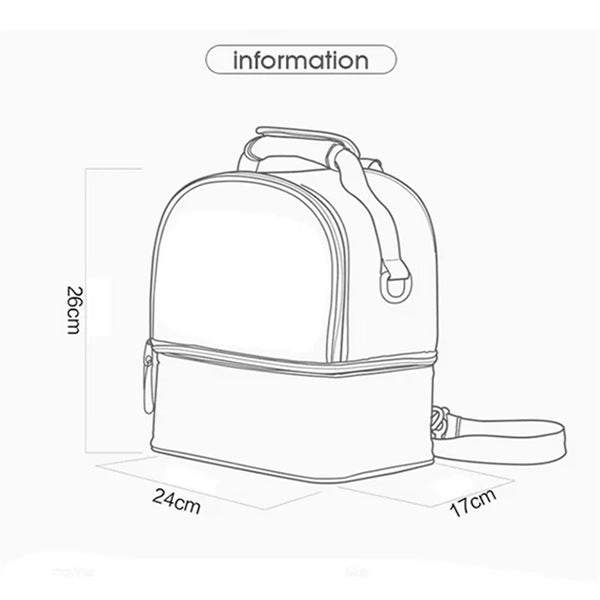 Breastmilk Bottles Cooler Bag with Ice Pack