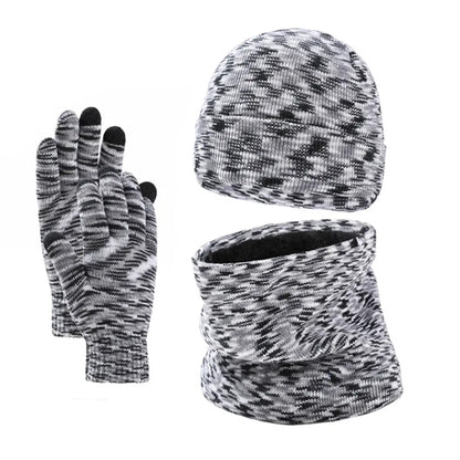 Hat Gloves Scarf Three Piece Set