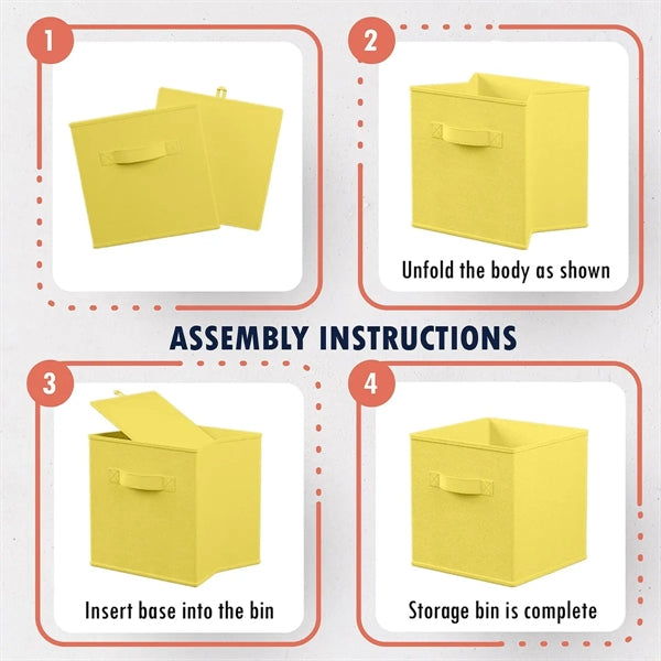 Foldable Storage Cube With Handles